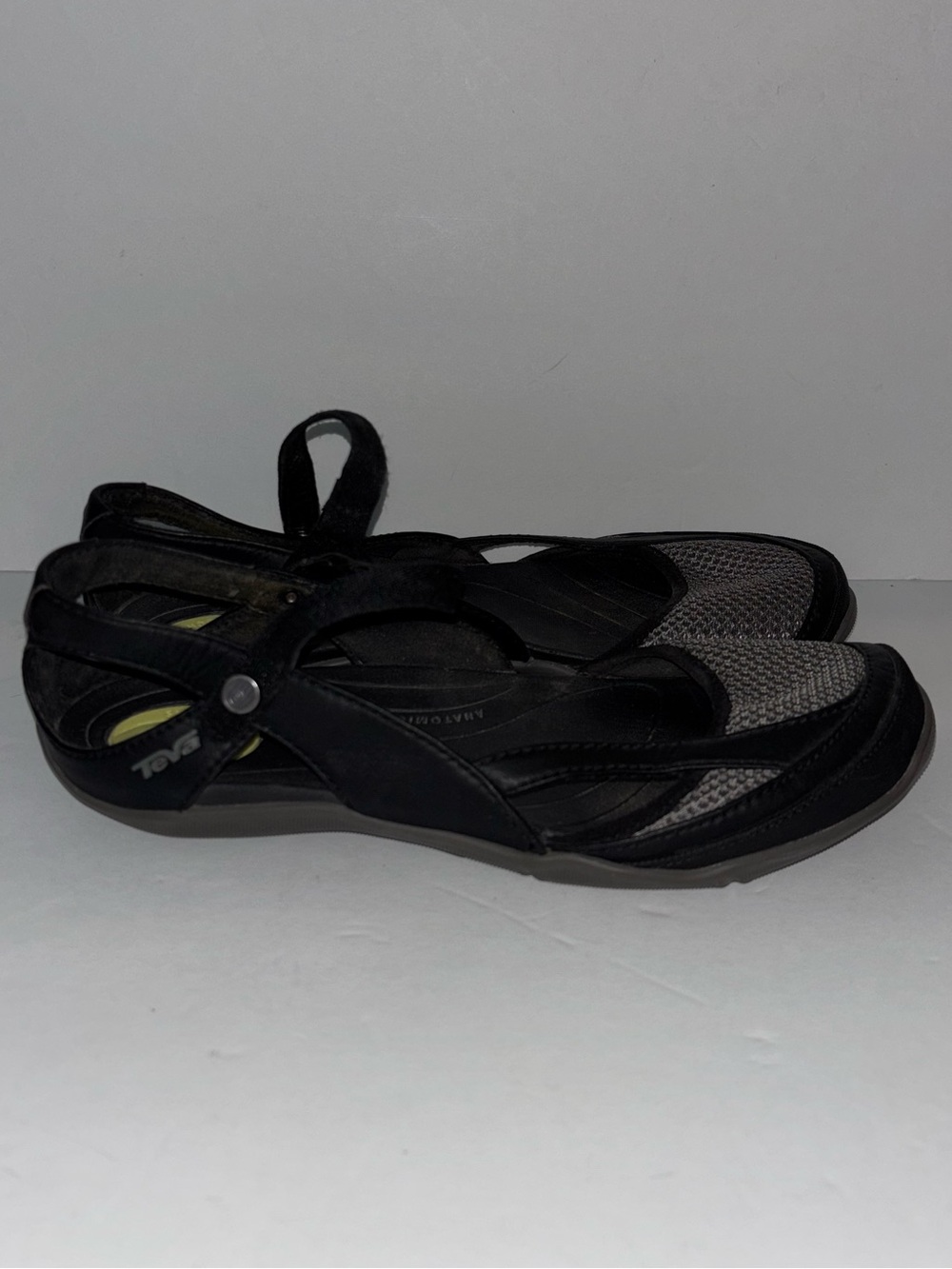 Teva Northwater Sporty Mary Jane Women’s Comfort Sandal Shoe Black Gray Size 7